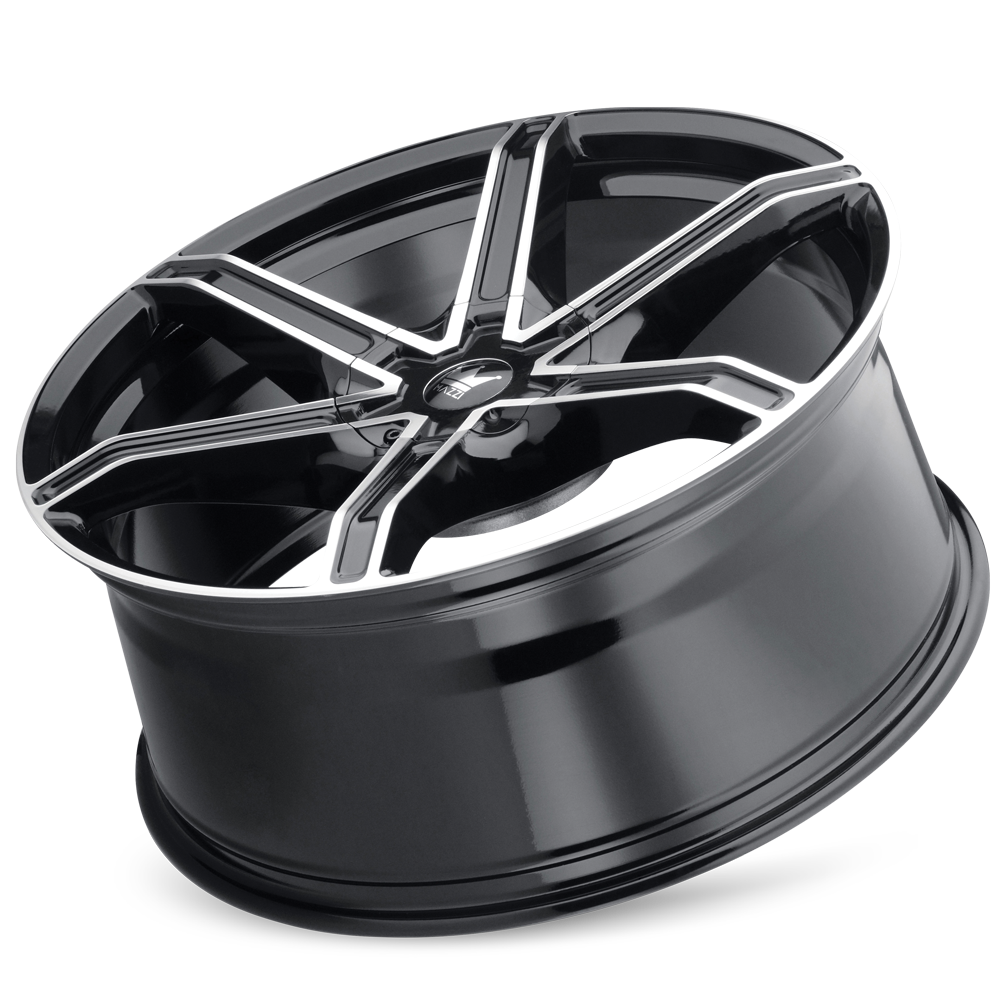 Mazzi Stilts 371 Wheel – Black w/ Machined Face