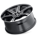 Mazzi Stilts 371 Wheel – Black w/ Machined Face