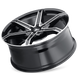 Mazzi Stilts 371 Wheel – Black w/ Machined Face