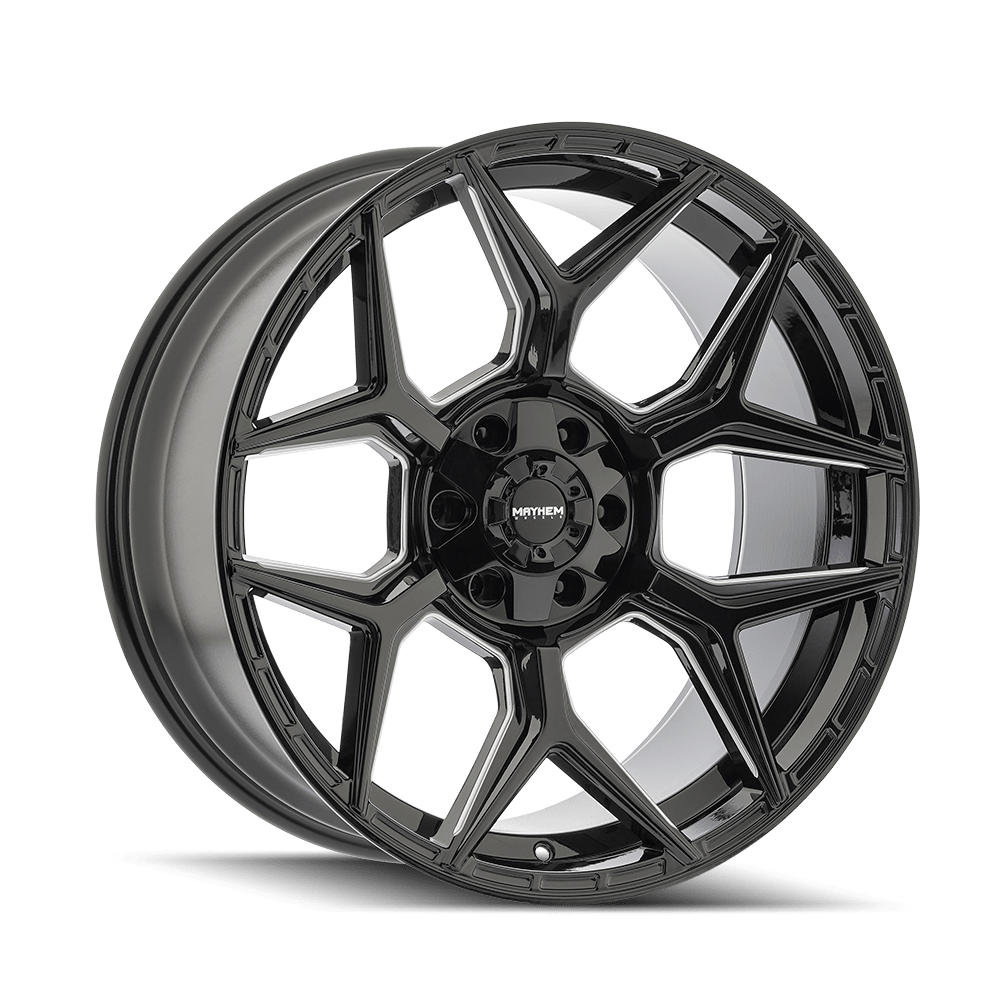 Mayhem Vanquish 8119M Wheel – Gloss Black Milled
