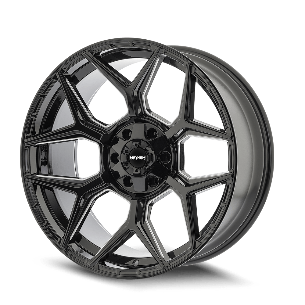 Mayhem Vanquish 8119M Wheel – Gloss Black Milled