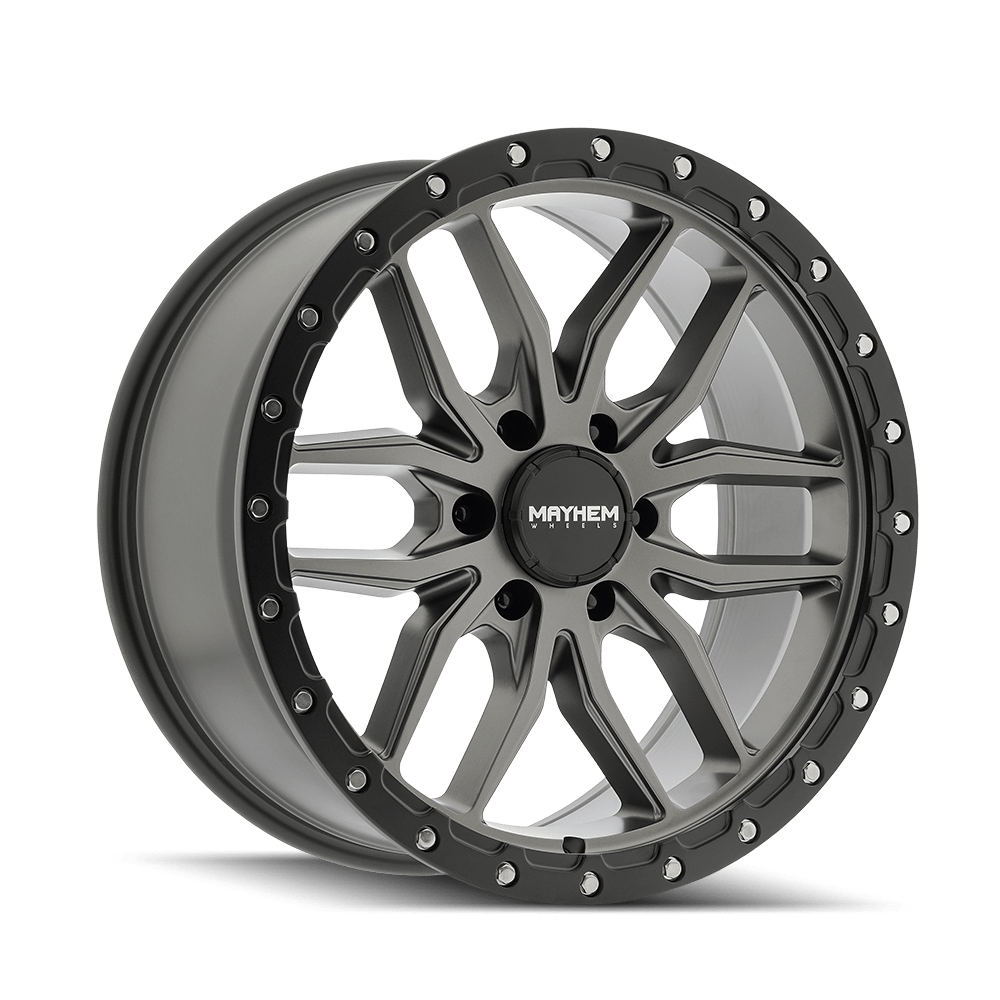Mayhem Vector 8310 Wheel – Matte Gunmetal w/ Black Lip