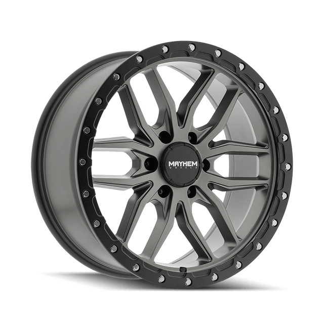 Mayhem Vector 8310 Wheel – Matte Gunmetal w/ Black Lip