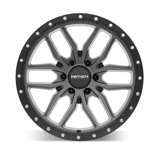 Mayhem Vector 8310 Wheel – Matte Gunmetal w/ Black Lip