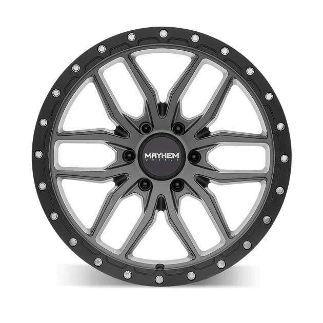 Mayhem Vector 8310 Wheel – Matte Gunmetal w/ Black Lip