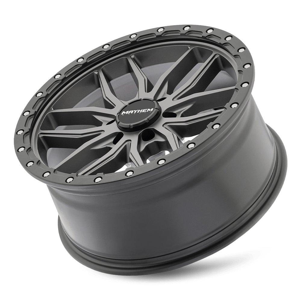 Mayhem Vector 8310 Wheel – Matte Gunmetal w/ Black Lip
