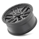Mayhem Vector 8310 Wheel – Matte Gunmetal w/ Black Lip