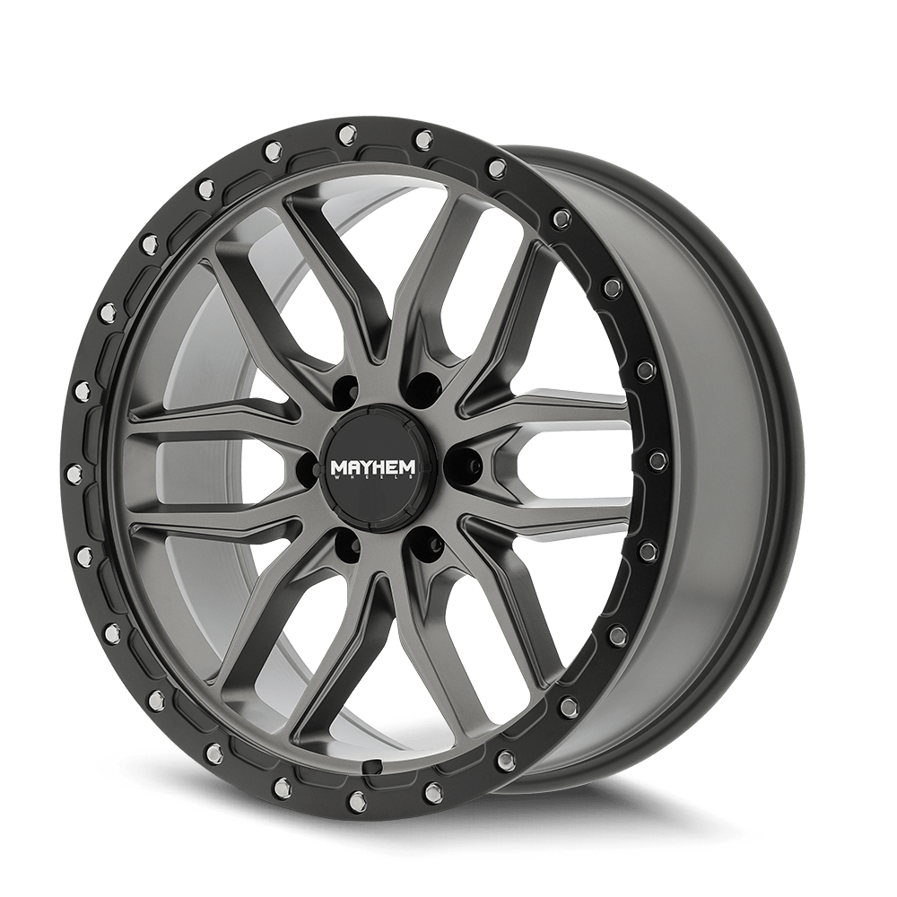 Mayhem Vector 8310 Wheel – Matte Gunmetal w/ Black Lip