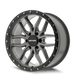 Mayhem Vector 8310 Wheel – Matte Gunmetal w/ Black Lip