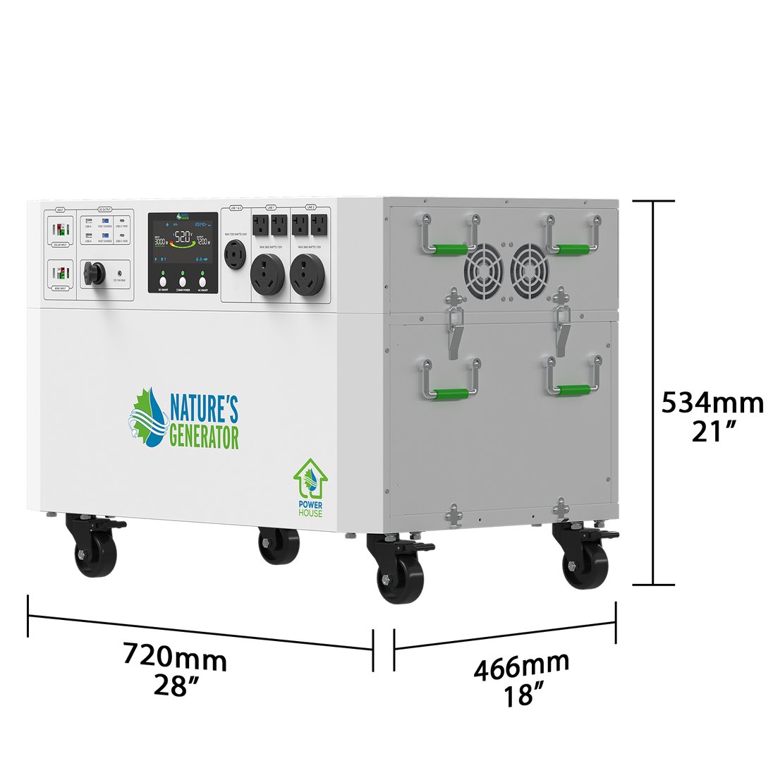 Powerhouse 7200 Gen 2 dimensions diagram