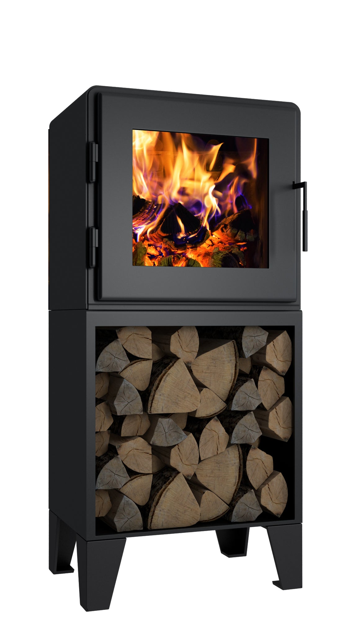 Side view of the MF Fire Nova Tower on 6-inch tower legs