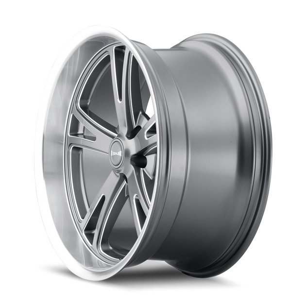 Ridler 606 Wheel – Gloss Grey/Milled w/ Spokes & Diamond Lip