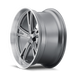 Ridler 606 Wheel – Gloss Grey/Milled w/ Spokes & Diamond Lip