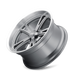 Ridler 606 Wheel – Gloss Grey/Milled w/ Spokes & Diamond Lip