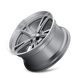 Ridler 606 Wheel – Gloss Grey/Milled w/ Spokes & Diamond Lip