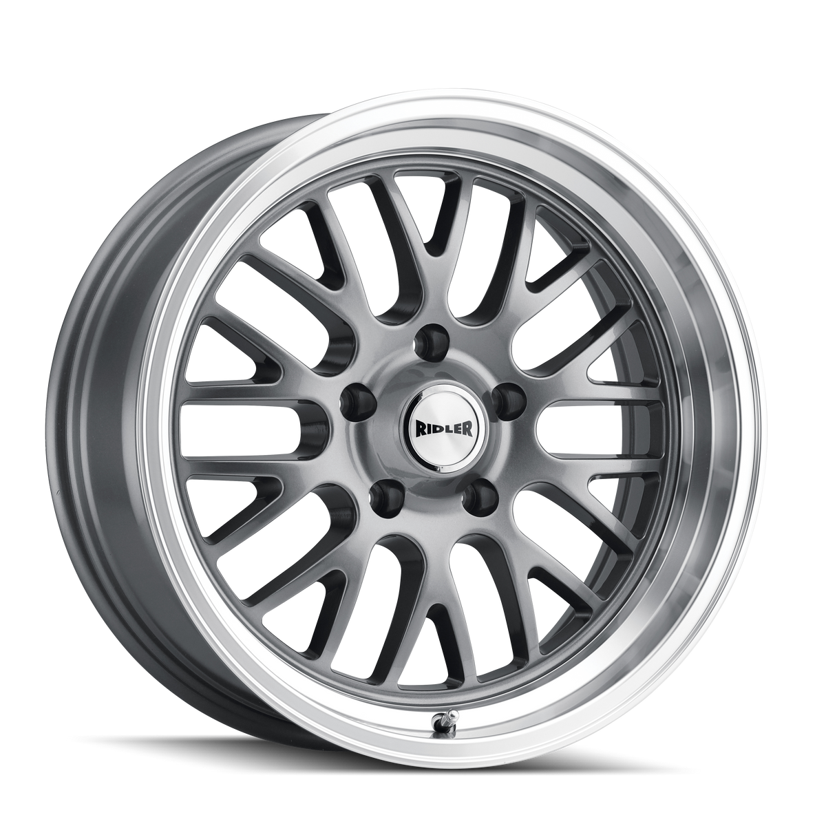 Ridler 607 Wheel – Grey w/ Machined Lip
