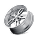 Ridler 608 Wheel – Gloss Grey/Milled with Machined Lip