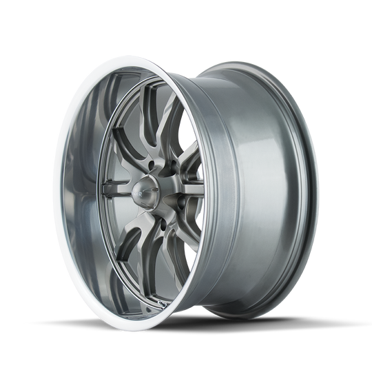 Ridler 650 Wheel – Grey / Polished Lip