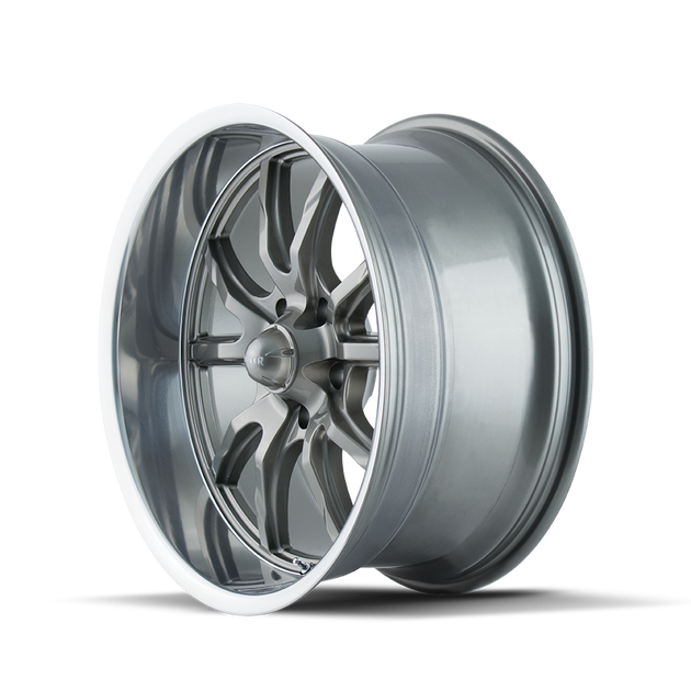 Ridler 650 Wheel – Grey / Polished Lip