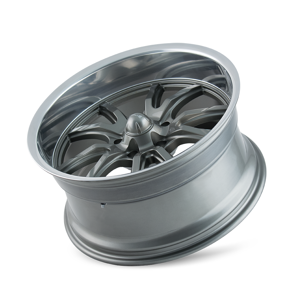 Ridler 650 Wheel – Grey / Polished Lip