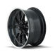 Ridler 650 Wheel – Matte Black / Polished Lip