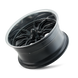 Ridler 650 Wheel – Matte Black / Polished Lip