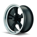 Ridler 675 Wheel – Matte Black / Machined Lip