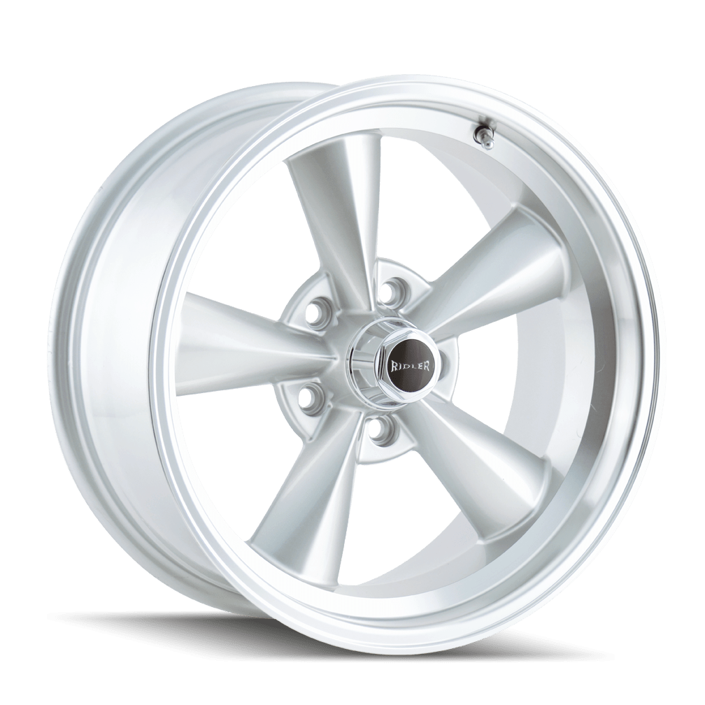Ridler 675 Wheel – Silver / Machined Lip