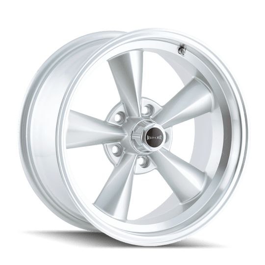 Ridler 675 Wheel – Silver / Machined Lip