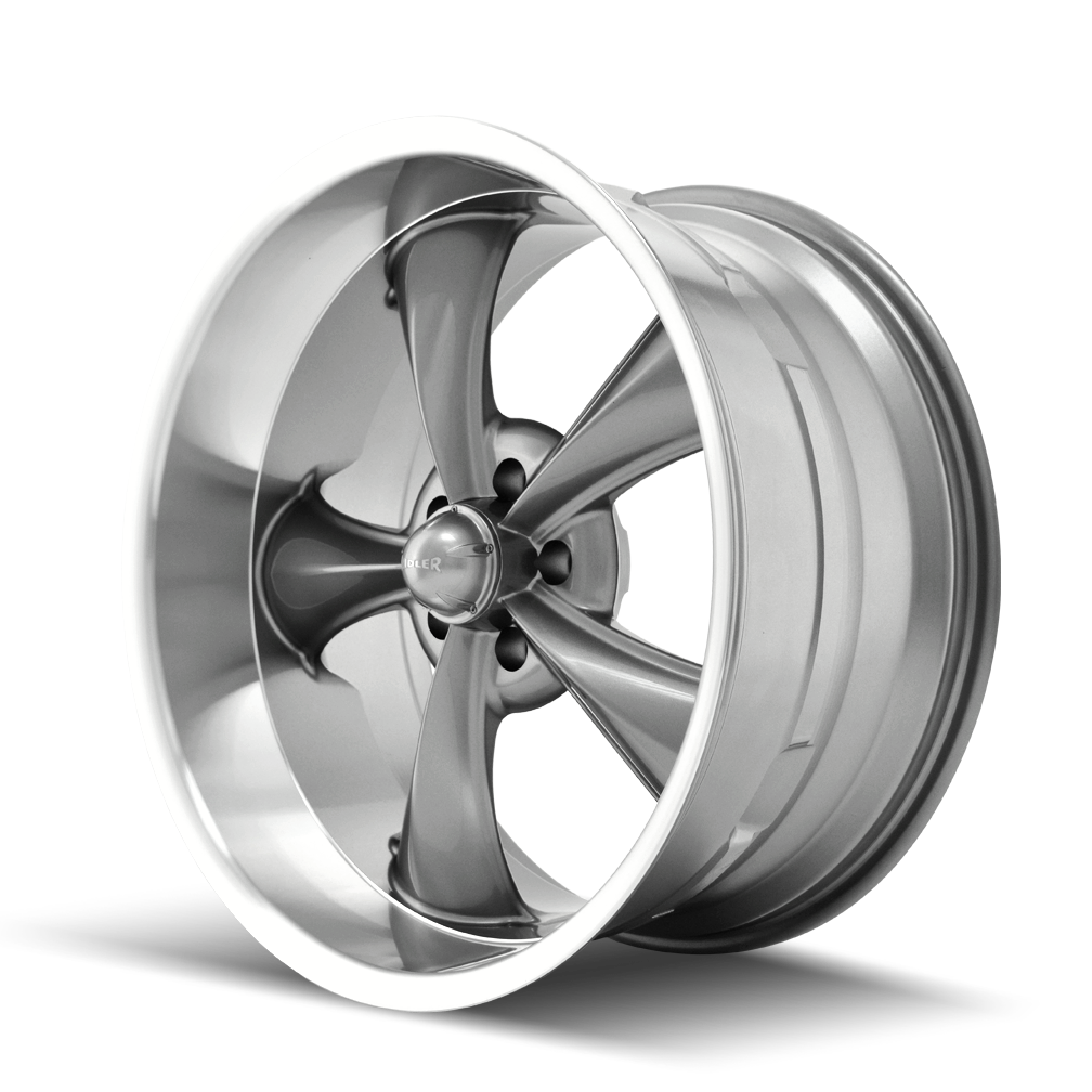 Ridler 695 Wheel – Grey / Machined Lip