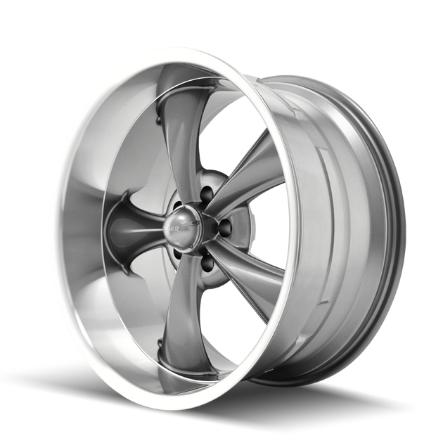 Ridler 695 Wheel – Grey / Machined Lip