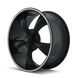 Ridler 695 Wheel – Matte Black / Machined Lip