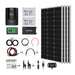 Renogy 400W 12V complete solar kit with two 100Ah deep cycle AGM batteries
