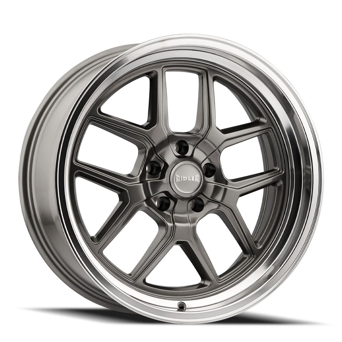 Ridler 610 Wheel – Gloss Grey with Polished Lip