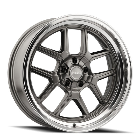 Ridler 610 Wheel – Gloss Grey with Polished Lip