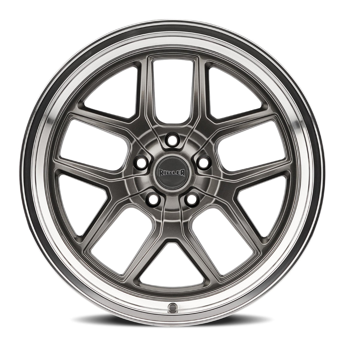 Ridler 610 Wheel – Gloss Grey with Polished Lip