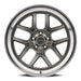 Ridler 610 Wheel – Gloss Grey with Polished Lip