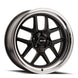 Ridler 610 Wheel – Matte Black with Polished Lip