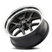 Ridler 610 Wheel – Matte Black with Polished Lip