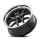 Ridler 610 Wheel – Matte Black with Polished Lip