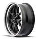 Ridler 610 Wheel – Matte Black with Polished Lip