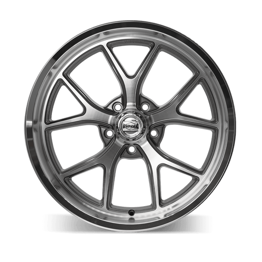 Ridler 661 Wheel – Gloss Grey with Diamond Cut Face and Lip