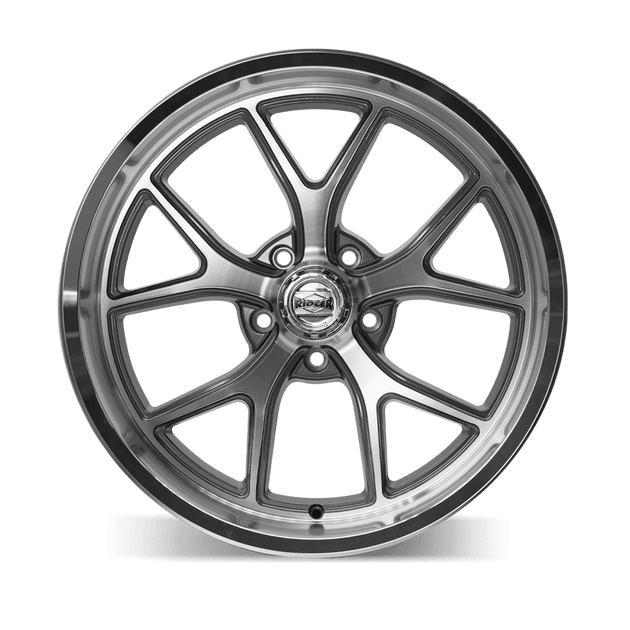 Ridler 661 Wheel – Gloss Grey with Diamond Cut Face and Lip