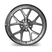 Ridler 661 Wheel – Gloss Grey with Diamond Cut Face and Lip
