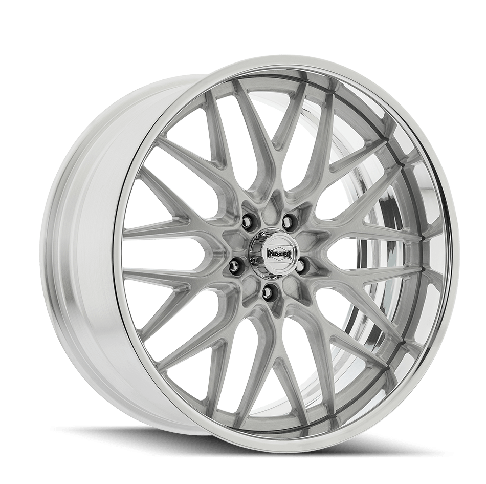 Ridler 661 Wheel – Brushed with Polished Lip