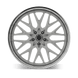 Ridler 661 Wheel – Brushed with Polished Lip