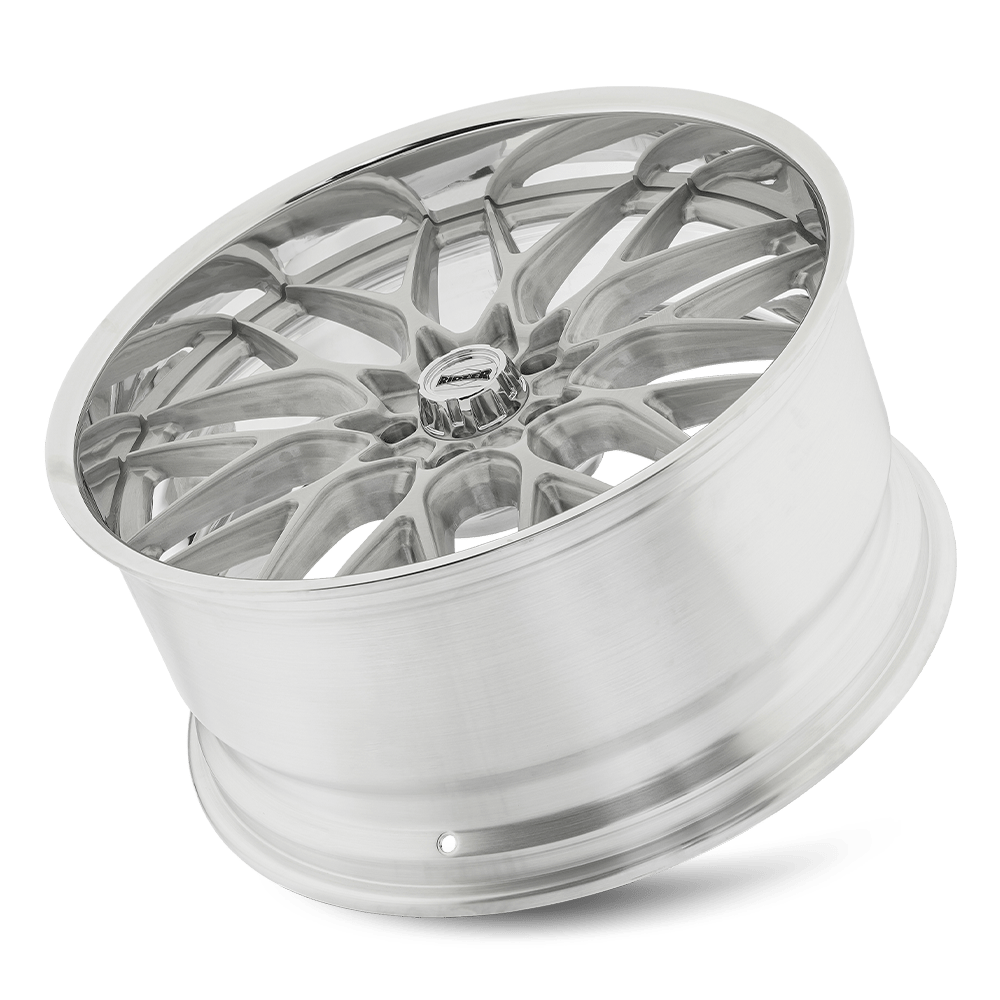 Ridler 661 Wheel – Brushed with Polished Lip