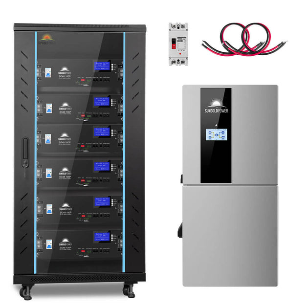 Sungold Power SGH-11N3E-s hybrid solar kit, 11.4kW split phase with 30.72kWh lithium battery, no solar panels
