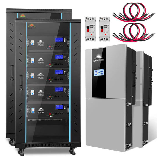 Sungold Power SGH-11N5E-s hybrid solar kit, 11.4kW split phase with 51.2kWh lithium battery, no solar panels