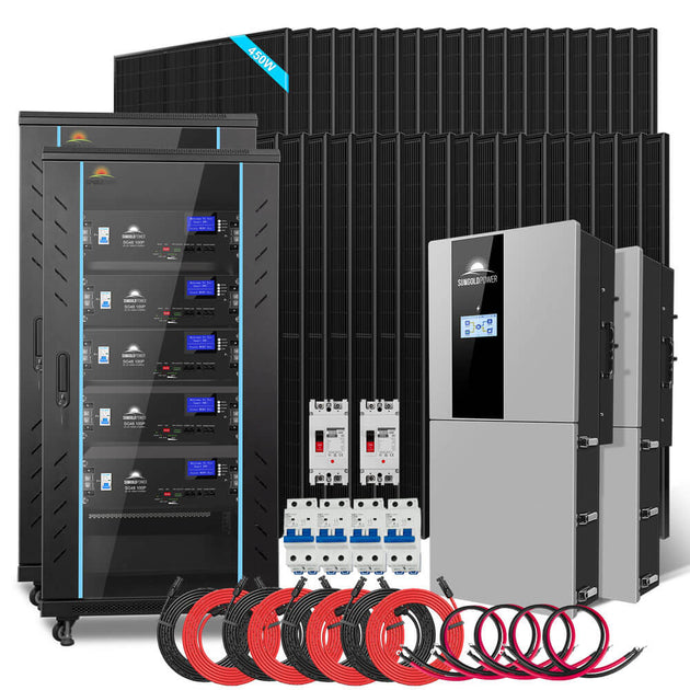 Sungold Power SGH-11N5E hybrid solar kit, 11.4kW split phase with 51.2kWh lithium battery and 36 x 440W solar panels